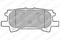 Колодки тормозные дисковые, комплект, артикул LP1820