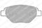 Колодки торм.пер., артикул LP1866