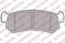 Комплект тормозных колодок, дисковый тормоз, артикул LP1910