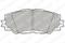 Колодки тормозные дисковые перед, артикул LP2002