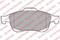 Колодки тормозные дисковые, комплект, артикул LP2101