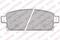 Колодки тормозные задние CHEVROLET CRUZE 09-/ORLANDO 11-/OPEL ASTRA J 10-, артикул LP2167