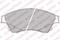 Колодки тормозные дисковые (комплект 4 шт.), артикул LP2171