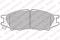 Колодки передние дисковые, артикул LP2184