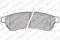 Колодки торм. зад., артикул LP2197