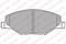 Колодки тормозные дисковые перед, артикул LP2444