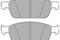 Колодки тормозные дисковые перед, артикул LP2495