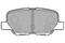Колодки тормозные дисковые зад, артикул LP2501