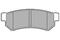 Колодки тормозные дисковые зад, артикул LP2502