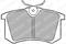 Колодки задние дисковые, артикул LP571