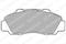 Колодки торм.пер., артикул LP872