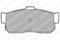 Комплект тормозных колодок, дисковый тормоз, артикул LP975