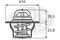 Thermostat, coolant, артикул 350054