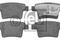 Комплект тормозных колодок, дисковый тормоз, артикул 16571