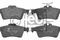 Колодки тормозные дисковые (комплект 4 шт.), артикул 16718