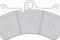 Колодки тормозные дисковые (комплект 4 шт.), артикул FDB1625