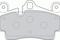 Комплект дисковых тормозных колодок, артикул FDB1627