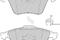 Колодки тормозные дисковые (комплект 4 шт), артикул FDB1629