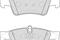 комплект колодок для дисковых тормозов, артикул FDB1831