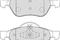 Комплект тормозных колодок, дисковый тормоз, артикул FDB1866
