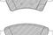 Комплект тормозных колодок, дисковый тормоз, артикул FDB1875
