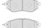 Тормозные колодки дисков. SUBARU LEGACY IV 03-, LEGACY V 10-, OUTBACK 09-, TRIBECA 05-,, артикул FDB1984
