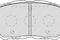 Тормозные колодки дисков. TOYOTA AURIS 10-, RAV 4 05-,, артикул FDB4136