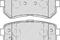 Колодки торм.задн.к-тKIA CEED 06->/CERATO 09->, HYUNDAI i30 07->, артикул FDB4235