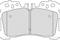 Тормозные колодки дисков. LEXUS LS 06-,, артикул FDB4277