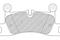 Тормозные колодки задние Porsche/VW Cayenne/Touareg 10-, артикул FDB4424