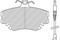 Колодки передни, артикул FDB845