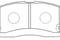 Колодки тормозные дисковые, артикул FP6172