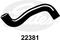 Radiator hose, артикул 22381