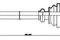 полуось привода колеса, артикул 218009