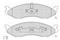 Комплект тормозных колодок, дисковый тормоз KIA CARNIVAL I (UP) 2.9 TDi 1999.08, артикул J3600307