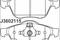 Комплект тормозных колодок, дисковый тормоз, артикул J3602115