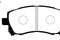 Комплект тормозных колодок, дисковый тормоз, артикул J3607013