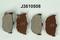 Комплект тормозных колодок, дисковый тормоз, артикул J3610508