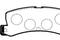 Комплект тормозных колодок, дисковый тормоз TOYOTA COROLLA Liftback (_E11_) 1.4 (ZZE111_, ZZE111R), артикул J3612008