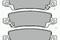 Комплект тормозных колодок, дисковый тормоз TOYOTA Corolla IX Hatchback (E120), артикул J3612025