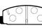 Комплект тормозных колодок, дисковый тормоз MAZDA 6 Hatchback (GG) 1.8 2002.08, артикул J3613002