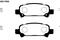 Комплект тормозных колодок, дисковый тормоз SUBARU FORESTER (SF_) 2.0 AWD (SF5) 1997/08, артикул J3617002