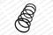 Пружина подвески передняя, артикул 4066764