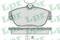 Колодки тормозные дисковые LPR, артикул 05P601