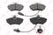 Колодки тормозные передние AUDI A4 1.6-3.0 95-08 VW Passat 1.6-2.5D 96-05 SEAT Exeo 1.6-2.0 08>, артикул bd-1215