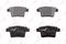 Колодки тормозные задние FORD Mondeo III 04-07 JAGUAR X-Type 01-05, артикул bd-3008