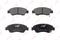 Колодки тормозные передние HONDA Civic >01/Jazz 02> / Logo 98-01, артикул bd-3407