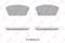 Колодки тормозные передние HYUNDAI i30(GD) 1.4-1.6D 11> KIA Ceed 1.4-1.6D 12> / Cerato 1.6-2.0 13>, артикул bd-3631