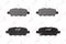 Колодки тормозные задние NISSAN Qashqai(J10) 07> / Teana 08> / TIIDA 07> / Murano 05> / X-Trail(T30/, артикул bd-5706
