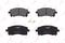 Тормозные колодки дисков. SUBARU Impreza 2.0T 96-00/2.0 00-02/Legacy 2.5 96-98/2.0-2.5 00-03/Foreste, артикул BD7104